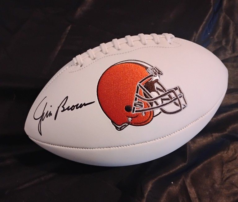 Jim Brown Signed Autograph Auto Football Cleveland Browns Autographed