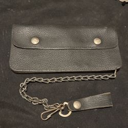 Motorcycle Biker  Chain Leather Wallet