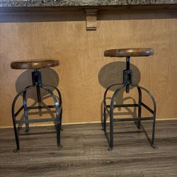 Hight Adjustable Bar Stool Seats (2)