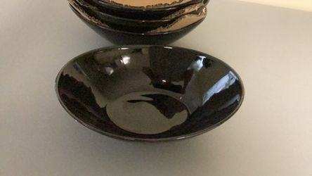 Black serving bowls