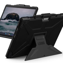 UAG Designed for Microsoft Surface Pro 9 Metropolis Black Non-Slip Tactile Grip Exterior Material Rugged Protective Cover with Pen Holder Built-in Kic