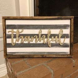 Thankful wall picture