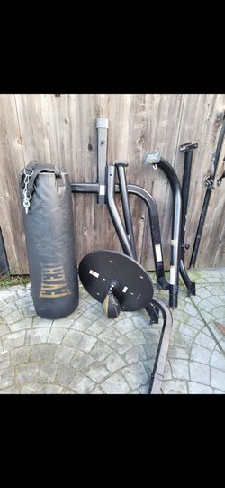 Punching bag with speed Bag