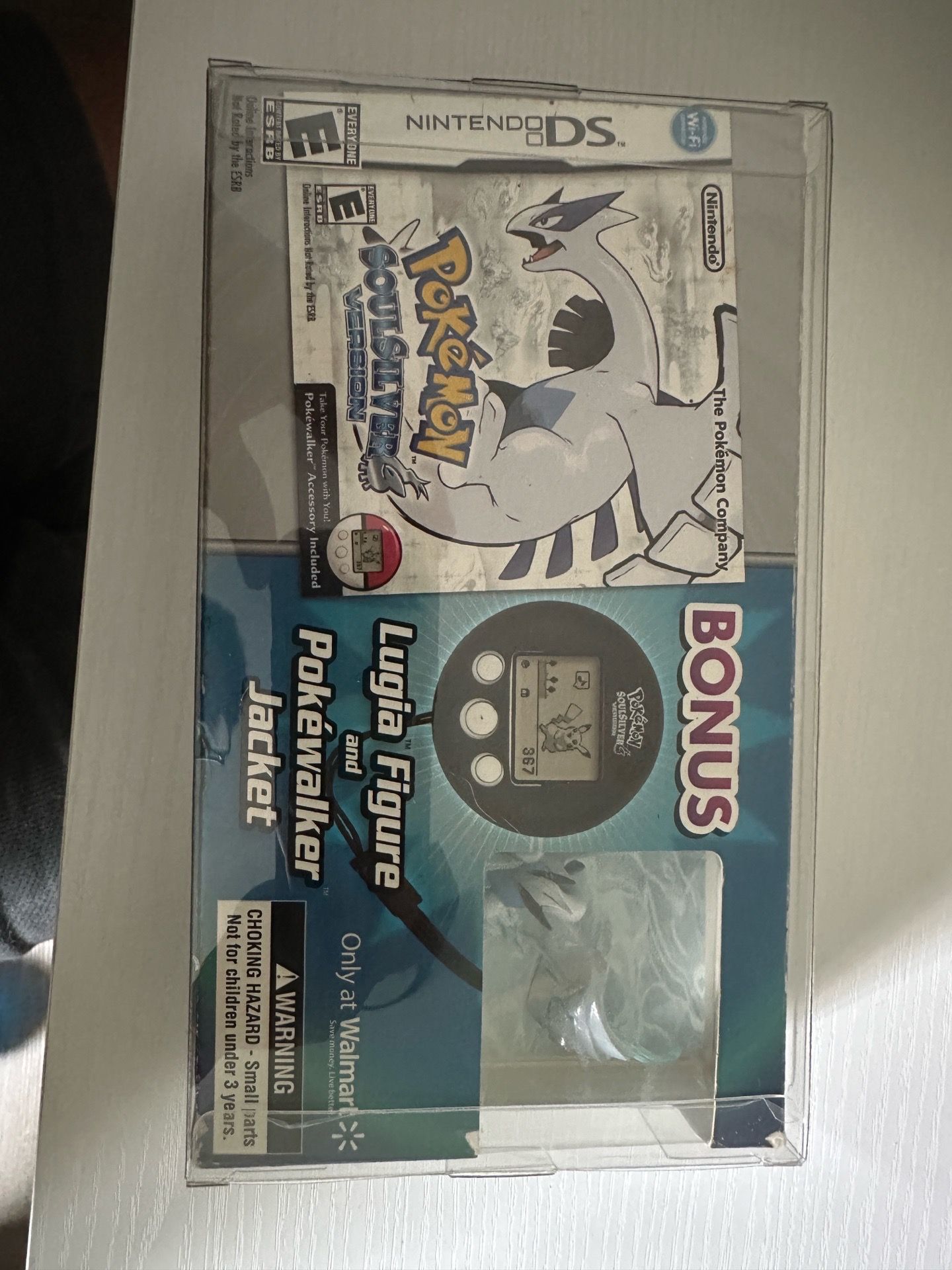 Pokemon Soulsilver (Nintendo DS) Complete in Box Lugia Figure Jacket Walmart exclusive bundle