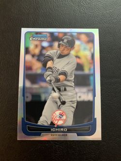 Ichiro  2012 Bowman  Chrome Refractor *9+ Gem* Seattle Mariners MLB HOF