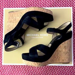 Michael Kors Collection Cate Suede Wedge Shoe