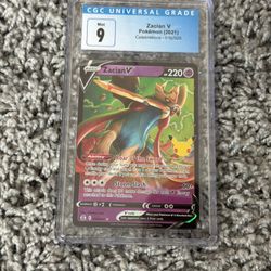 Pokémon Zacian V Celebrations 016/025 Ultra Rare Holo CGC 9 Graded Card