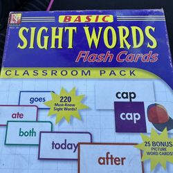 Sight Words Flash Card