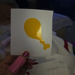 Chicken Leg Sticker 4"