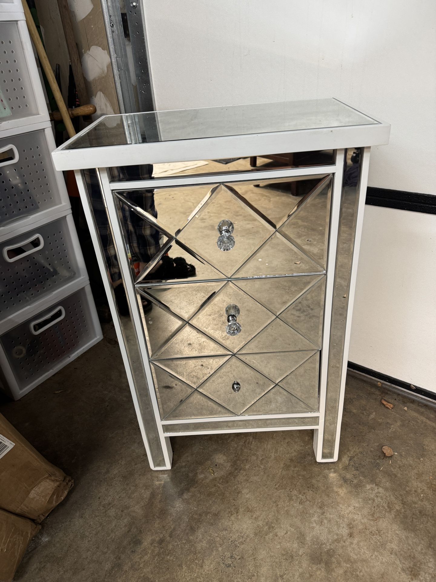 Mirrored Nightstand