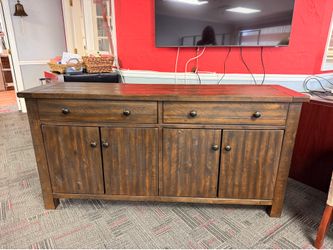 Everything Must Go! Wooden TV Console