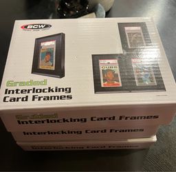New Graded Interlocking collector card frames. 4 per box. $40 for all