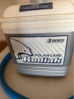 Breg Polar Care Kodiak Cold Therapy Compression Cooler w/ Hose Knee Pad Blue 76/80