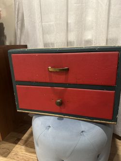Vintage Antique Storage Cubby Drawer Tool Storage