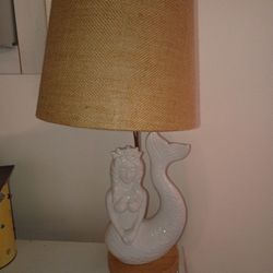 Ceramic Mermaid Lamp