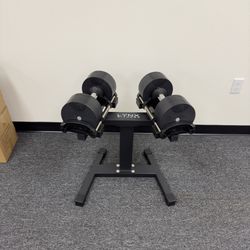 50 Ib Adjustable Dumbbells (New in Box)