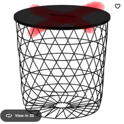Ikea KVISTBRO Storage table BASKETS ONLY (2)