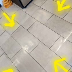 Plastic floor protector for carpet or tile