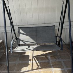 Patio swing. 