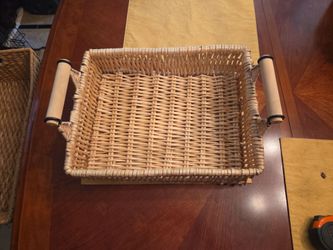 Sturdy Wicker woven basket with handles
