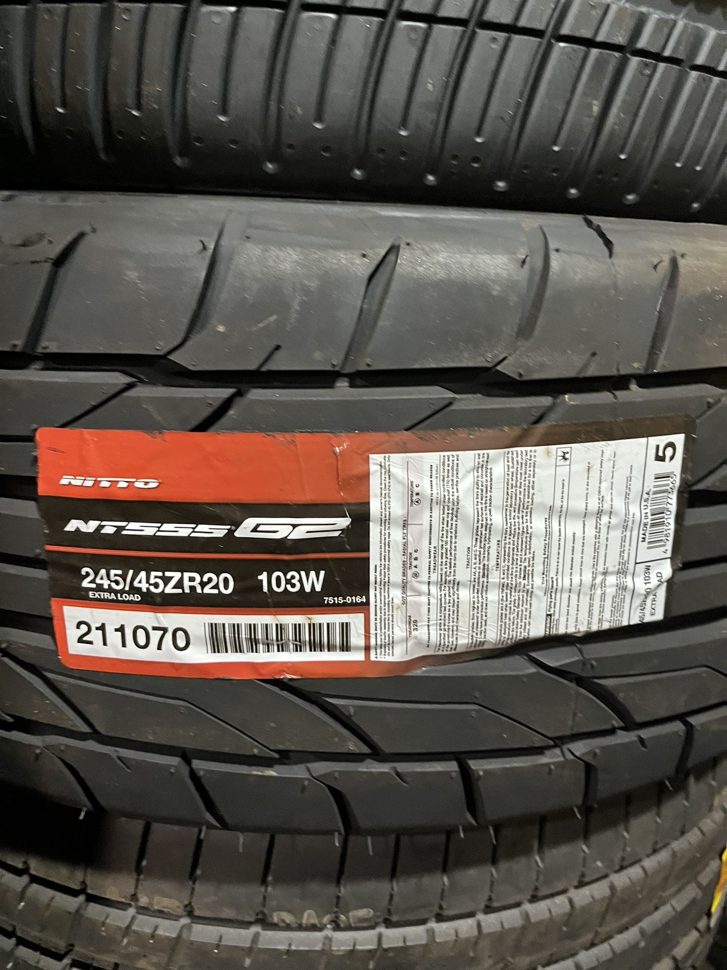NITTO NT555 G2 245/45R20 TIRES FOR SALE!!!!