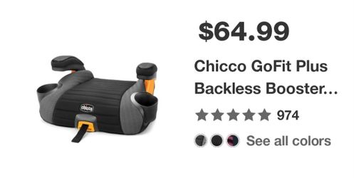 Chicco GoFit Plus Backless Booster Seat