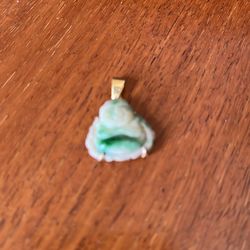 Old Tiny Lucky Buddha Jade Pendant
