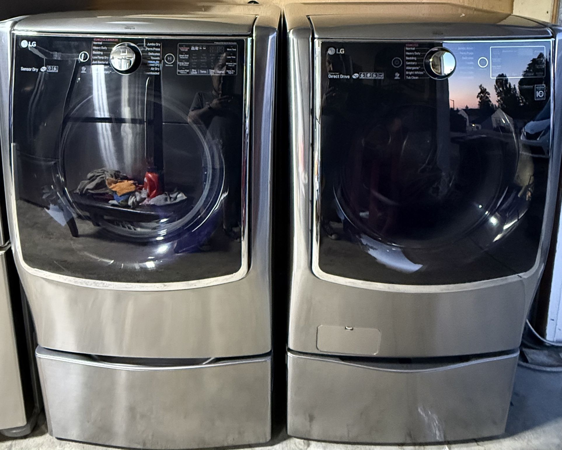 LARGE CAPACITY WASHER AND ELECTRIC DRYER