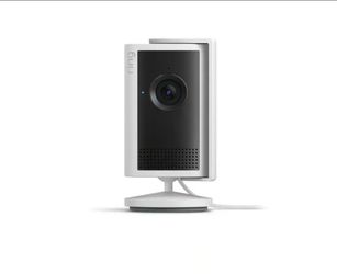 $50 Indoor Cam Plus - Plug-In Retinal 2K Security Camera, 4x Enhanced Zoom, Low-Light Sight Color Night Vision, White