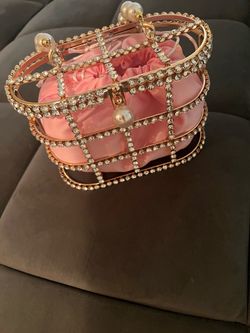 Crystal Cage Clutch Evening Bag