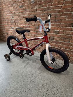 NEW 2025 FREE AGENT SPEEDY 16 RED SINGLE SPEED KIDS BOYS GIRLS YOUTH BMX BIKE BICYCLE WITH TRAINING WHEELS