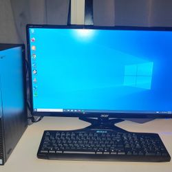 Full PC Setup. Dell Optiplex With 27" Monitor