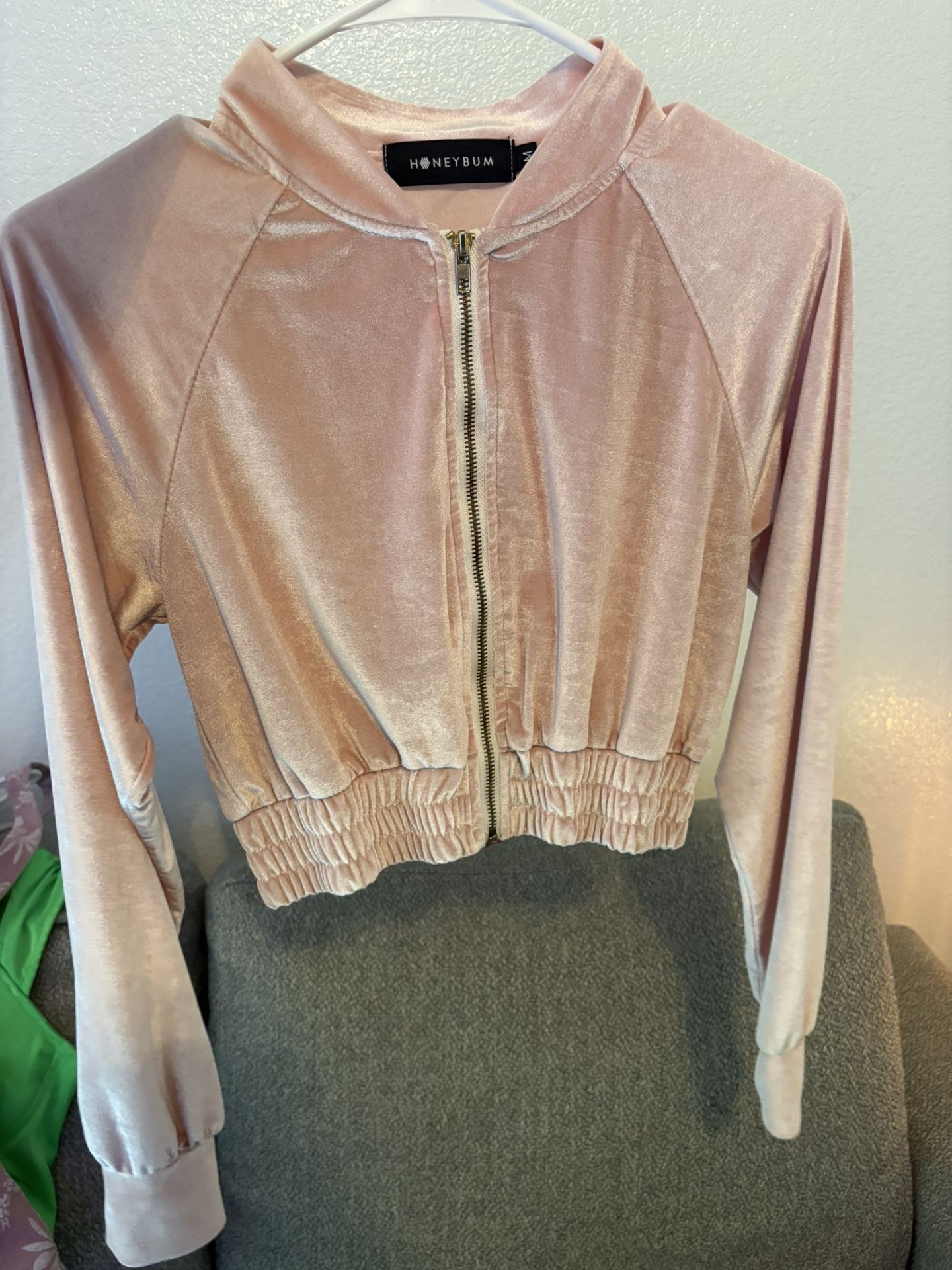 Pink Velour Jacket