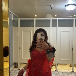 Red prom dress