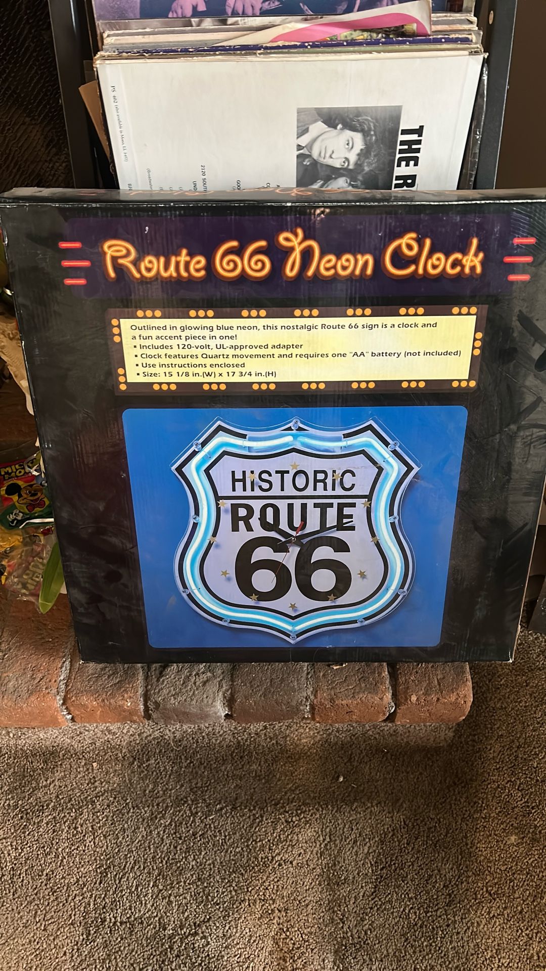 Neon Clock - Route 66
