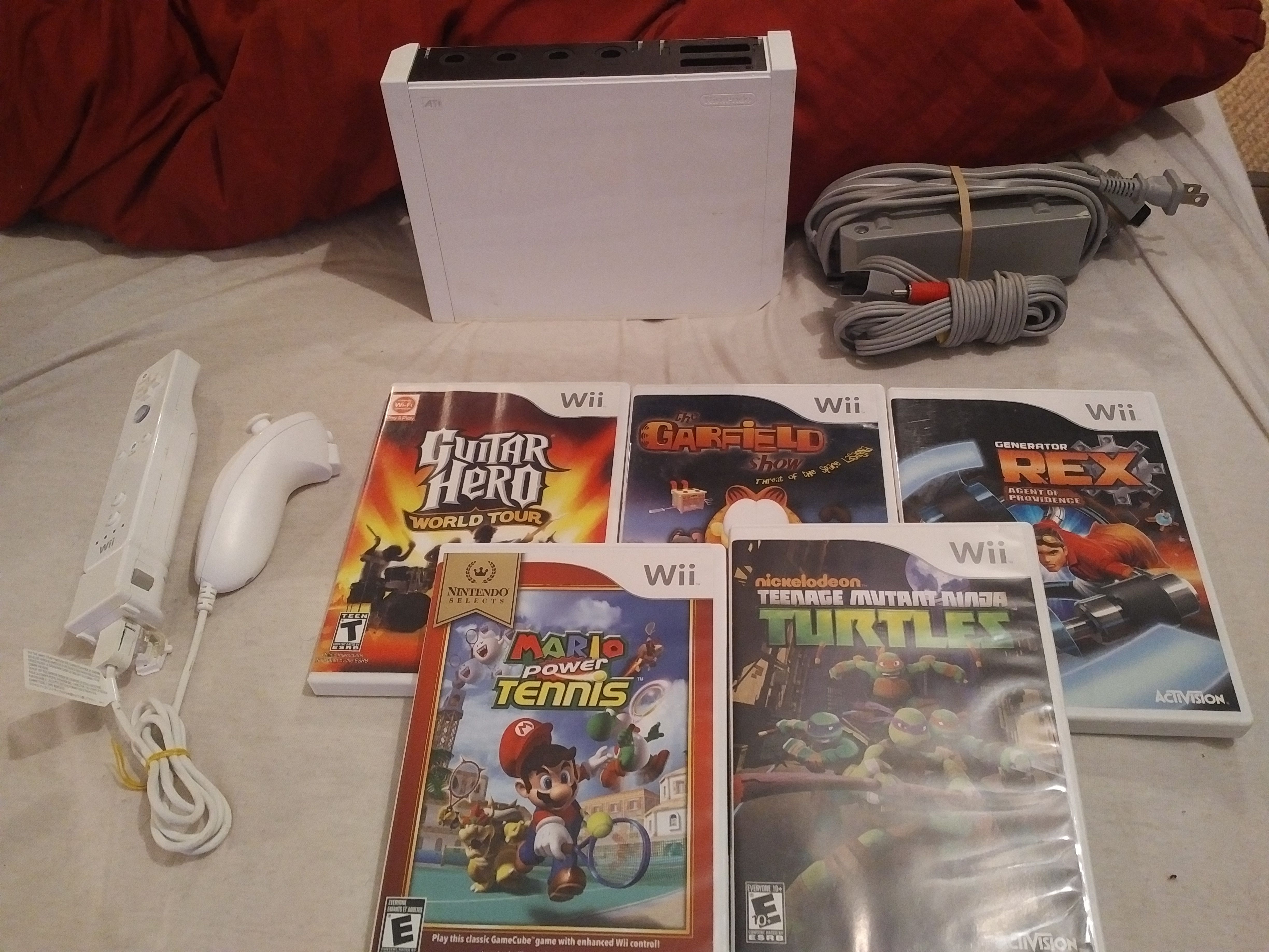 Nintendo wii with games