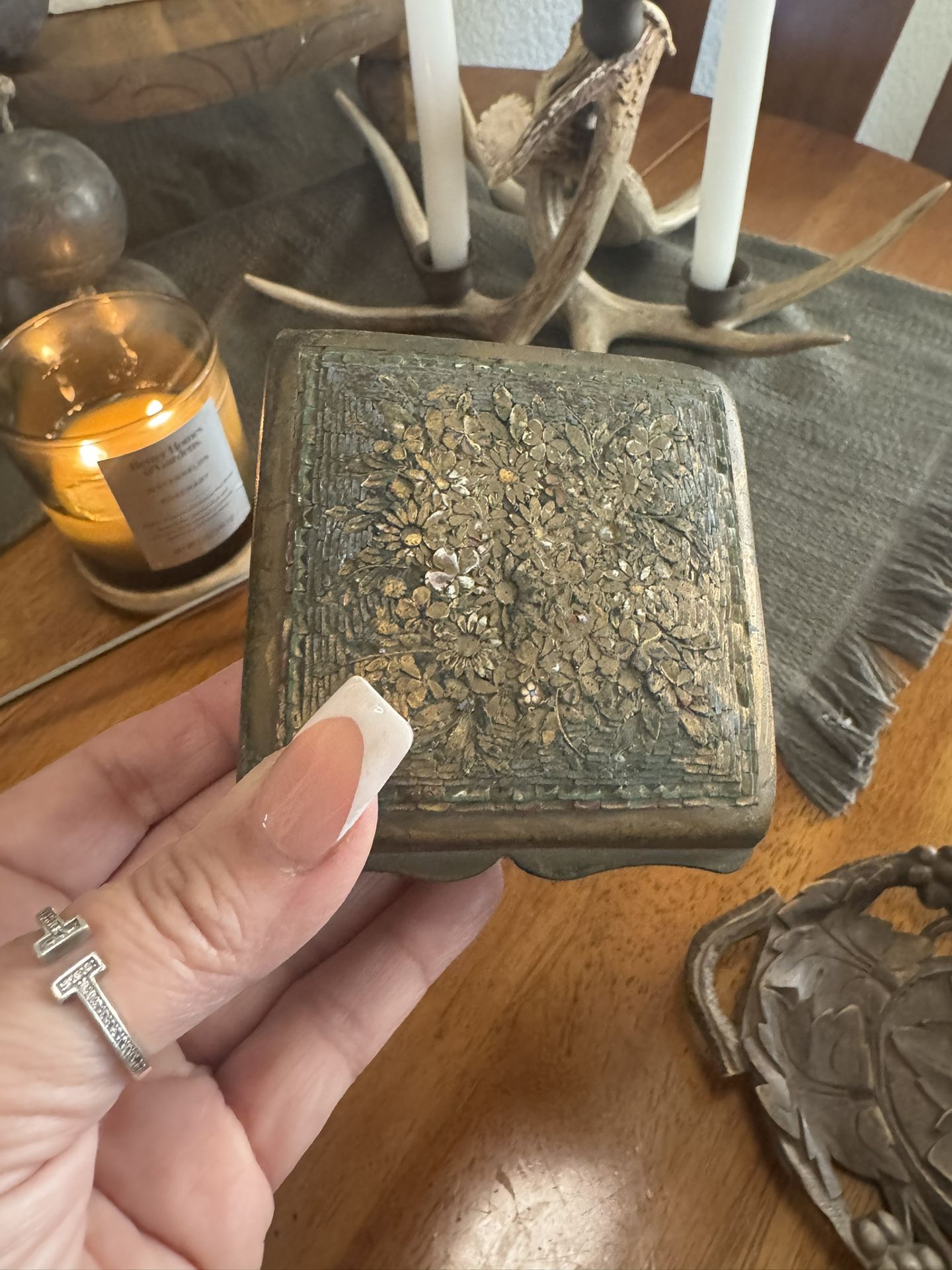 Antique Brass Box