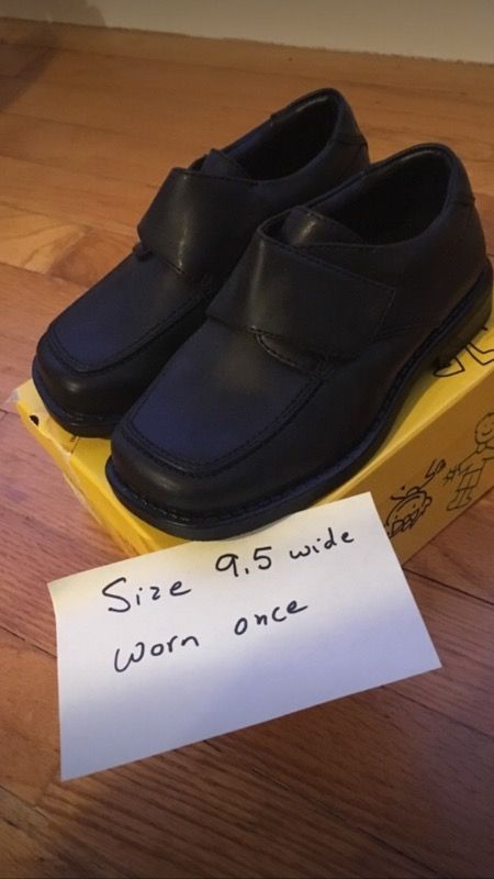 Boys shoes 9 1/2. Worn once