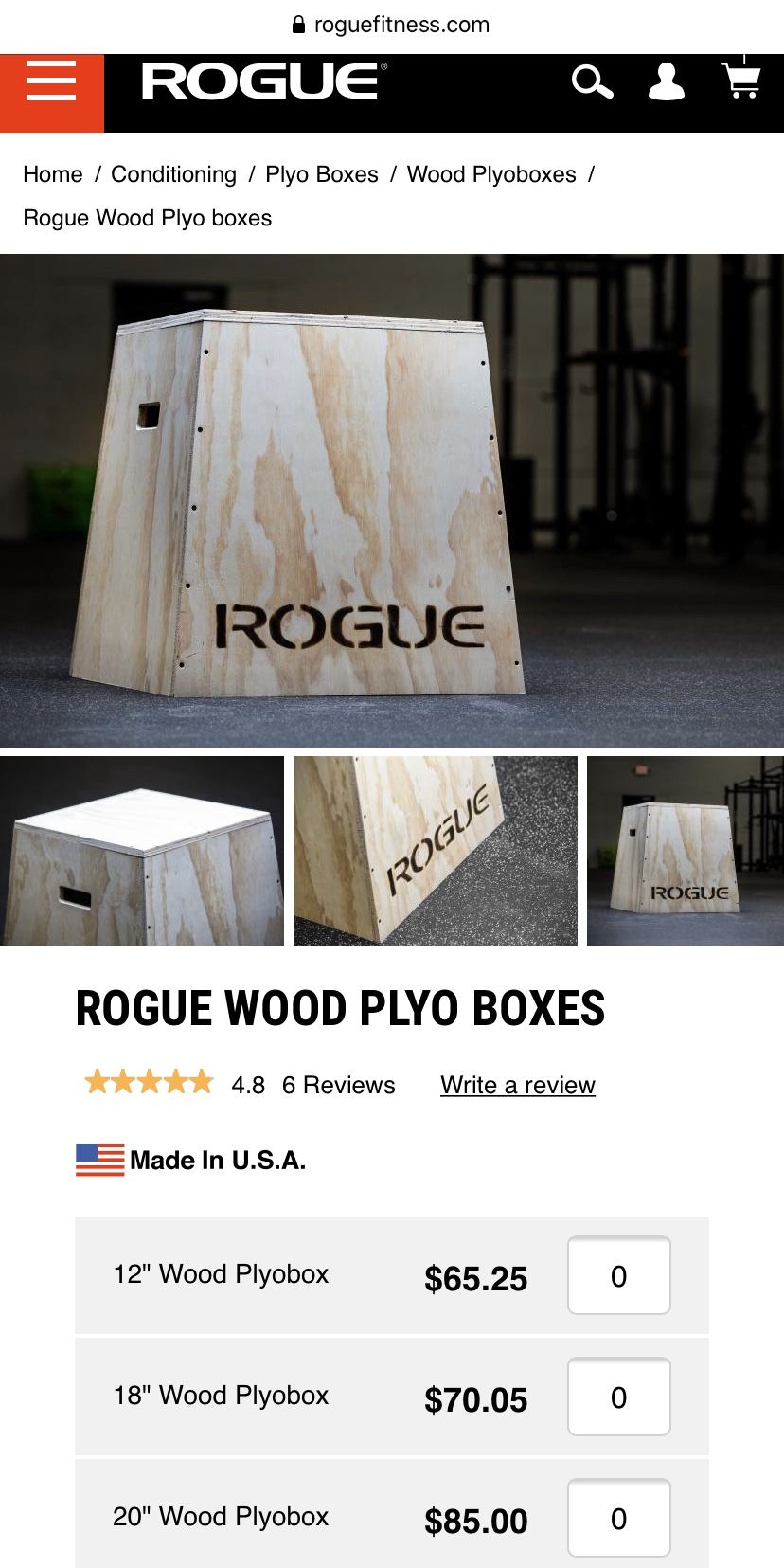 Rogue Fitness | 20" Wood Plyobox | CrossFit