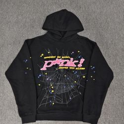 Black Punk! Sp5der Hoodie Medium