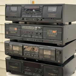 Cassette Decks Lot Of 4