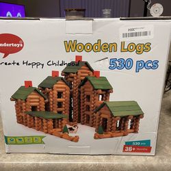Wooden Logs 530 Pcs