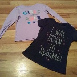 Girls Tops Shirts Size 4/ & 5/6 4 5 6 T-shirt & Long Sleeve Top