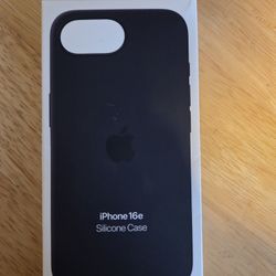 IPhone 16e Silicone Case Black