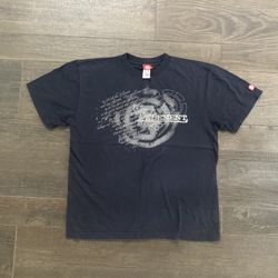 Vintage Y2K Element Black Skater T-Shirt Size Large Grunge Punk