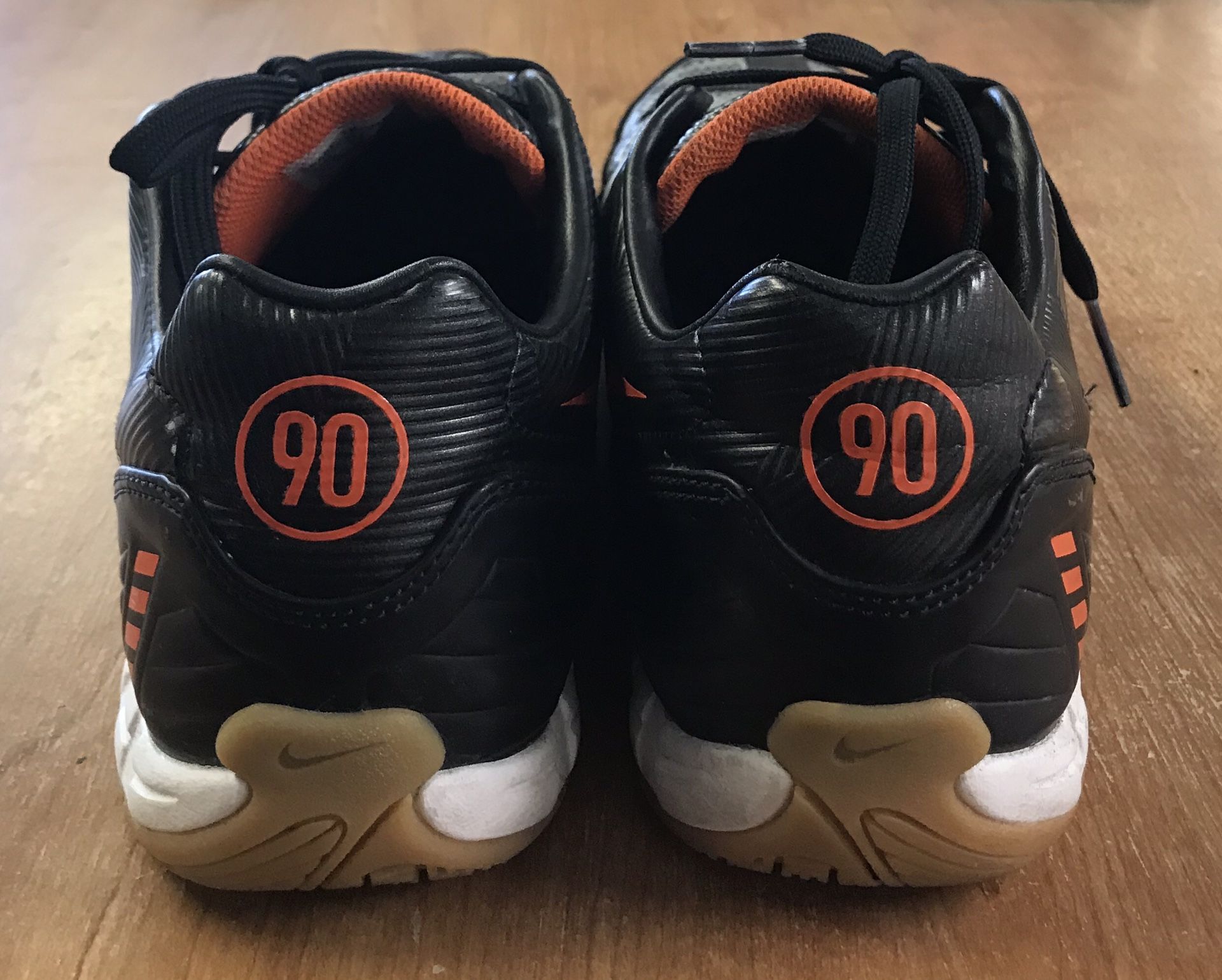Nike Total 90 II Soccer Indoors Black Orange Men s Sz 10.5 for