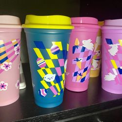 Easter Color Changing Starbucks Cups X6