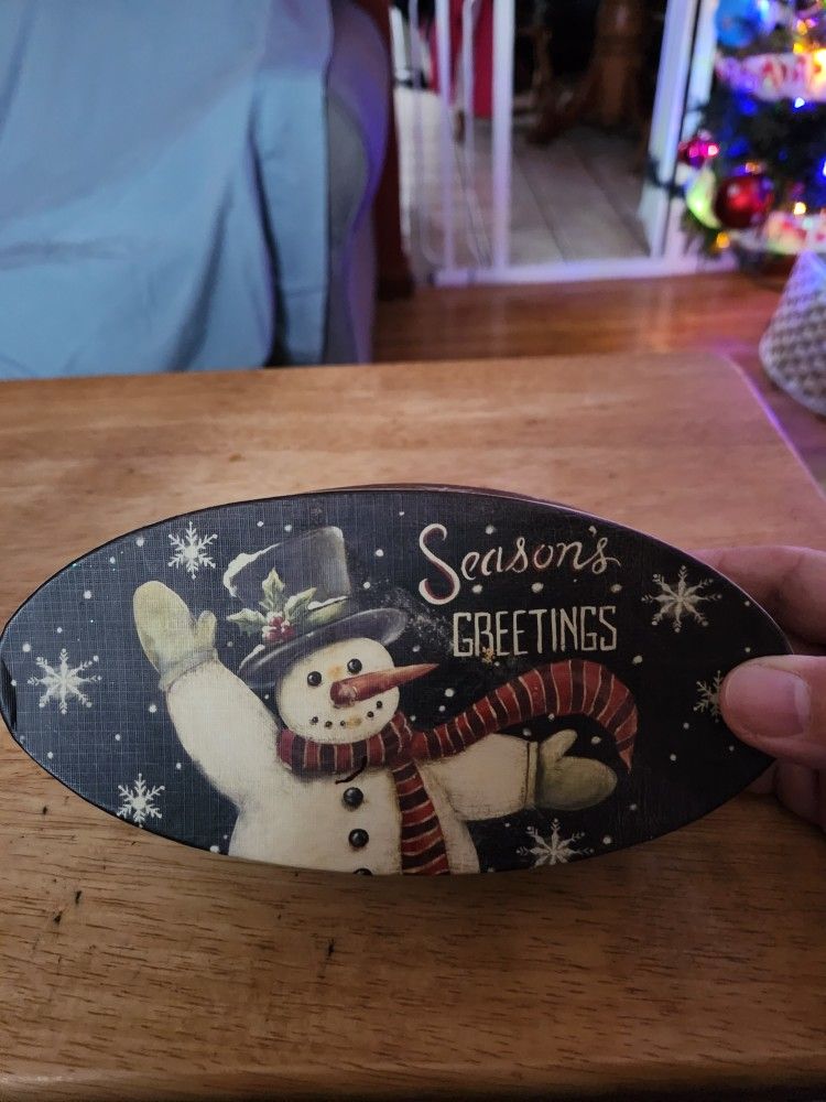 Decorative Snowman Box