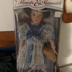 Porcelian doll never opened 