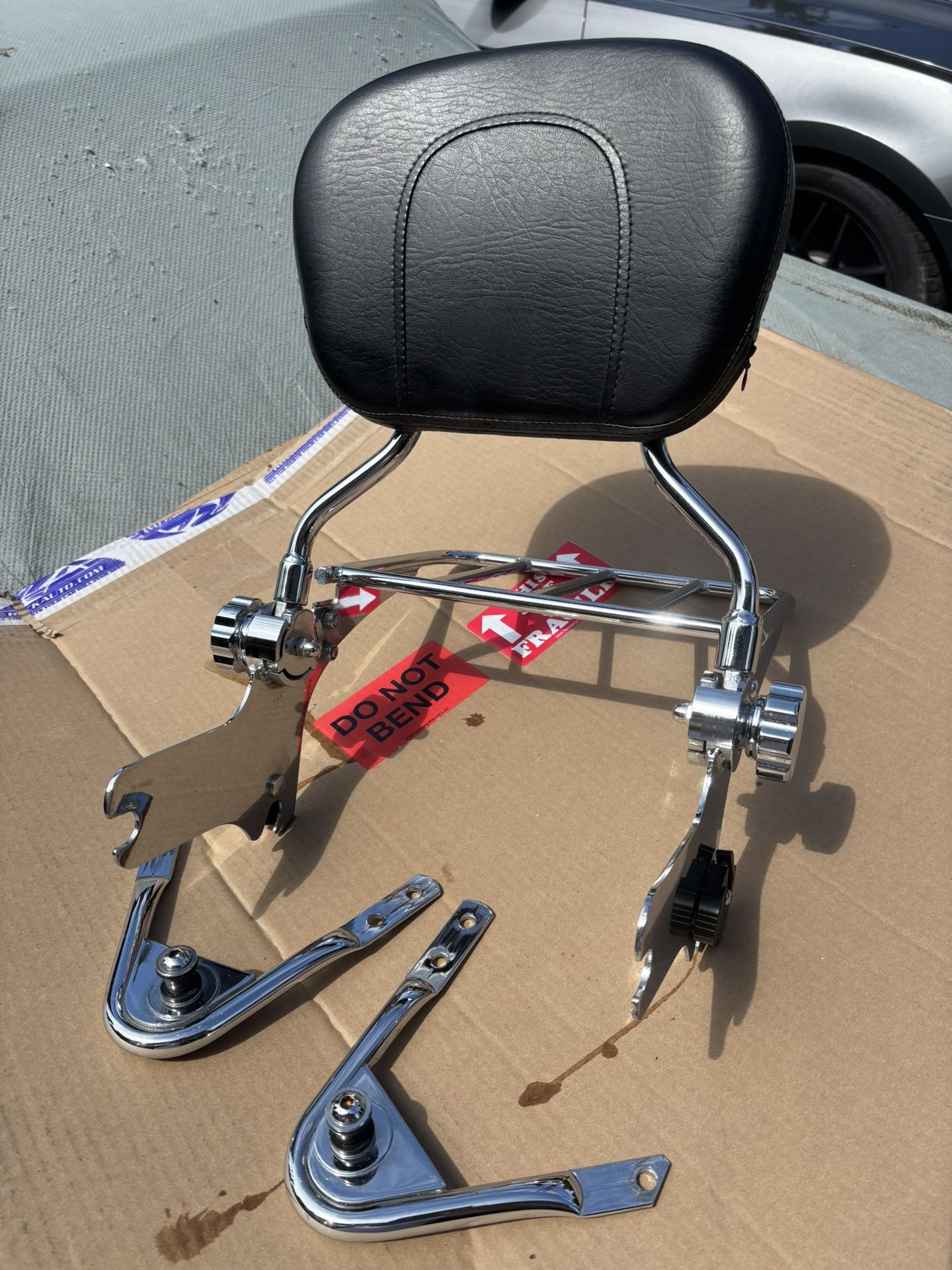 1(contact info removed) Harley Roadking Touring Rack Adjustable Backrest HD